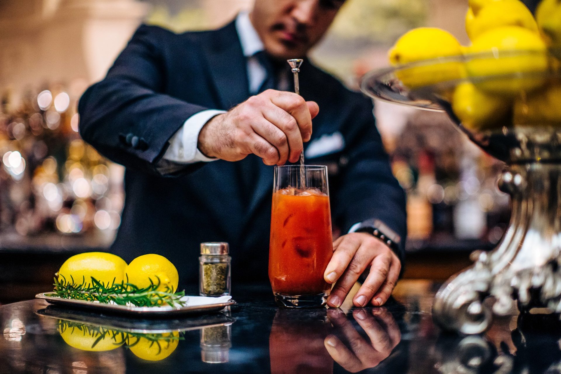 The St. Regis Venice cocktail lemon thyme